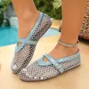 Punto Amazon Bailarinas Planas Huecas para Mujer Cómodas Talla Grande 2026 Verano Malla Slip-ons Venta al por Mayor