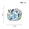 Broche de Aleación de Bestia Mítica de Dibujos Animados Japoneses Dragón Volador Ave Fénix Monstruo Marino Decoración de Mochila Insignia Metálica de Goteo de Aceite
