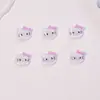 Decoraciones populares para uñas estilo caricatura japonesa con temática de gato KT, pequeños accesorios de resina, aretes DIY, pinzas para el cabello y accesorios para uñas, al por mayor