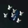 Accesorios de Uñas de Moda Mariposa 3D Metálica Oro Mate y Plata Estilo Japonés Decoraciones de Uñas DIY Populares en Xiaohongshu
