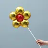 Decoração de Sala de Aula de Jardim de Infância Balão Pétala de Flor Flor de Cinco Pétalas Balão de Folha de Alumínio Flor de Trevo de Cinco Folhas Decoração de Quarto de Casamento