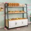 Balcão Ilha Expositores para Bolos de Padaria Vitrine Expositora Multicamadas Prateleiras para Panificação Supermercado Estilo Celebridade da Internet