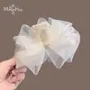 Gasa de Nube Suave~Pinza para el Cabello con Lazo de Gasa de Red para Mujer, Estilo Dulce y de Alta Gama, Pinza Grande para el Cabello, Impresionante Accesorio para el Cabello
