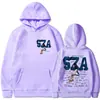 Tamanho Europeu Transfronteiriço Tendência Novo Rapper Sza Estampado Moletom com Capuz Masculino