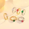 Novo Anel de Ouro 18K com Zircônia Design de Nicho Luxo Acessível Anel Ajustável de Alta Qualidade Joia de Mão Elegante e Versátil