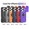 Adequado para capa de celular Apple 17 Promax com suporte, capa protetora magnética anti-queda dois em um para exportação, proteção total com tripla proteção