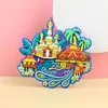 Imanes de Nevera de PVC de Hangzhou, Souvenirs Turísticos Culturales y Creativos, Atracciones de Ciudades Chinas, Artículos de Regalo, Pegatinas Magnéticas de Dibujos Animados