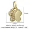 Nueva Tendencia de Moda Colgante de Mariposa con Circonita Microincrustada de Cobre Accesorios de Joyería para Pulsera, Collar, Pendientes, Llavero