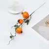 Rama de Manzano Simulada Cabeza Granada Caqui Decoración del Hogar Rama de Fruta Espuma Baya Fruta y Verdura Simulada Arreglo Floral Venta al por Mayor