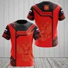 Verão 2023 novo venda direta da fábrica transfronteiriça camiseta masculina de secagem rápida com impressão digital 3D