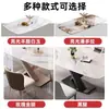 Juego de Mesa y Sillas de Comedor de Pizarra, Lujo Ligero Estilo Italiano, Moderno y Sencillo, Adecuado para Hogares Pequeños, Mesa de Comedor Rectangular