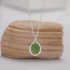 Collar Minimalista de Color de Moda Plata de Ley S925 Engastado con Jaspe Natural Cianita Ojo de Tigre Perla Blanca para Mujer