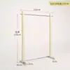 Perchero de pie de acero inoxidable plateado cepillado, Perchero de pared, Perchero para tienda de ropa de hombre y mujer, Colgador para tienda de ropa