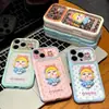 Pegatina de bebé llorando de dibujos animados se transforma instantáneamente en una funda transparente de cielo estrellado de dopamina adecuada para iPhone 16 y Apple 17 Pro Max
