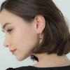 Suministro de comercio exterior transfronterizo aretes geométricos aretes de moda coreana aretes mujer red popular con joyería chapada en oro de 14K