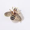 Broche de Abeja Insecto Lanhao Estilo K Estéreo Ecológico Aleación Perla Completamente Diamantado Pines Estilo Mujer Accesorios Corsage