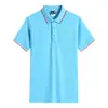 Camisa polo de verão com logotipo impresso personalizado, camiseta para atividades com cores combinando, manga curta, roupa de trabalho corporativa, camisa publicitária cultural, roupa de trabalho