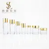 Botella de Loción Esencial al por Mayor 120ml Hombro Inclinado Redonda Recta Set de Botellas de Vidrio 30g 50g Botella para Crema Materiales de Empaque Cosmético