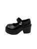 Sapatos Mary Jane de Solado Grosso Estilo Francês com Uma Tira Única, Novo Modelo Primavera 2026, Salto Grosso, Versátil, Estilo Preppy, Sapatos Femininos da Moda