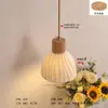 [Transfronteiriço] Luminária de Teto Retrátil Ajustável para Hall de Entrada, Quarto, Corredor, Cabeceira, com Design em Madeira Natural, Estilo Vintage