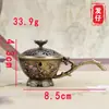 Pequeño Quemador de Incienso Creativo Portainciensos de Metal Pequeño Quemador de Incienso Quemador de Incienso para Interiores Portainciensos de Aromaterapia Quemador de Incienso de Flujo Inverso Adorno de Loto