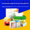 Fábrica por atacado, caixa rígida para posto de gasolina, papel de seda promocional comercial, logotipo personalizado, caixa de papel de seda publicitária por atacado