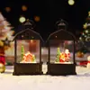 Nuevo producto transfronterizo: Linterna de bola de cristal navideña, Adorno de escena de nieve para árbol de Navidad, Decoración de linterna para ambiente de dormitorio, Regalo creativo