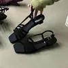 Sandalias de cuña cuadradas de gamuza retro francesas Chuyuji para mujer, zapatos elegantes y versátiles para el verano al aire libre.