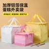 Bolsa Isotérmica para Pasteles, Engrosada, Conservación de Frescura, Refrigerada, Conveniente para Llevar, Té de Leche, Catering, Bolsa de Tote de Tela No Tejida con Papel de Aluminio, Portátil