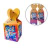 Caja de dulces con estampado de dibujos animados para decoración de fiestas infantiles, caja de refrigerios, caja de embalaje variada, caja de manzana, 6 piezas