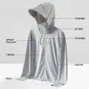 Rascacielos Hielo Seda UPF50+ Ropa Protección Solar Hombre Verano 2025 Nuevo Anti-UV Transpirable Delgado Pesca Ropa Protección Solar