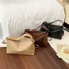 Bolsa Grande Relaxada Casual com Alça Larga para Mulheres, Nova Bolsa Transversal Versátil Retro, Bolsa Almofada Grande Capacidade para o Dia a Dia