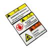 Etiqueta resistente al sol, fuente de fábrica, etiqueta resistente a altas temperaturas para exteriores, PC esmerilada, impermeable. PRECAUCIÓN: preste atención a las etiquetas adhesivas.