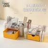 Caixa Organizadora de Gaveta Compartimentada BNBSDesk para Organizar Material Escolar de Estudante, Cosméticos e Pequenos Objetos