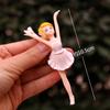 Menina de Ballet Artesanato de Plástico PVC Miniatura Paisagística Enfeites Acessórios de Joias Chaveiro Pingente