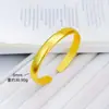 Joyería Oro Arena Nuevo Chino Corazón de Loto Escarchado Sutra del Corazón Pulsera Abrible para Mujeres Oro de Imitación Método Antiguo Diseño Sólido Pulsera