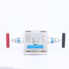 Grupo de tres válvulas de acero inoxidable grupo de tres válvulas tipo T grupo de tres válvulas tipo T grupo de válvulas de monorriel grupo de tres válvulas integrado de acero inoxidable