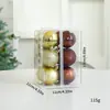 Amazon Traje de Bola de Navidad de 8CM Colgante Arreglo de Escena Navideña Decoración de Árbol de Navidad Bola Colgante Colgando en stock