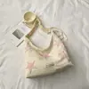 Bolsa Transversal Estilosa Estilo Coreano de Nicho Estrela Nova Primavera Bolsa de Ombro Portátil Bolsa Tote de Grande Capacidade