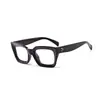 Gafas de Sol Estilo Europeo y Americano de Gama Alta Más Vendidas Cuadradas con Degradado Montura Protección Solar Versátiles para Cara Desnuda Montura Grande Lentes Planas Anti Luz Azul