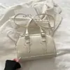 Bolso de Mano Nuevo de Moda Bolso de Hombro Bolso Almohada Retro Versátil Bolso de Hombro Único Gran Capacidad Superficie Suave Bolso para Viajes Diarios Bowling