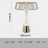 Luminária de Mesa Criativa de Luxo Leve, Estilo Minimalista Nórdico de Designer, Decoração Suave para Casas Modelo, Sala de Estar, Quarto, Luminária Decorativa de Cabeceira para Uso Doméstico