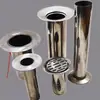 Coador Plano para Calha de Aço Inoxidável Tubo de Descida Interface Embutida para Tubo de Descida Acessórios para Tubo de Descida de Bungalow Calha de Drenagem Calha Tian