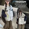 Chaqueta de Primavera y Otoño para Niñas 2026 Nueva Moda Colorido Bloque de Color Chaqueta de Béisbol para Niños Mayores, Estilo Coreano Casual Chaqueta Tendencia