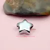 Estilo Ins Cuentas de Estrella de Espejo Color Macarrón Estrella de Cinco Puntas Agujero Recto Cuentas Accesorios para Pulsera Collar Llavero DIY
