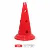 Cono marcador con forma de agujero se puede usar con un poste, cono marcador de helado multifuncional para entrenamiento de fútbol con agujeros