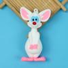 Novo Chaveiro de Gato Guerreiro Bonito Boneca de Borracha Macia PVC Pingente para Casal Carro Bolsa Pendurar Presente
