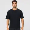 Camiseta Masculina 100% Algodão Solta Casual Esportiva Manga Curta Fibra de Algodão Natural Fitness Outdoor Corrida Top D62001
