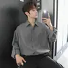 Temporada de primavera y otoño, alta gama, diseño de nicho, camisa de lentejuelas estrelladas, elegante y genial, camisa casual de manga larga para hombre