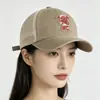 Gorra de Béisbol Perro Rojo Pequeño con Gesto de Dedos Medios, Nuevo Estilo Gorra Perro Rojo Pequeño, Gorra de Béisbol Versátil